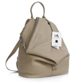 Rucsac dama din piele naturala DiAmanti Zanella Taupe Deschis